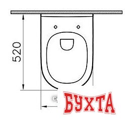 Унитаз подвесной Vitra S50 7740B003-0075 (без сиденья) 5
