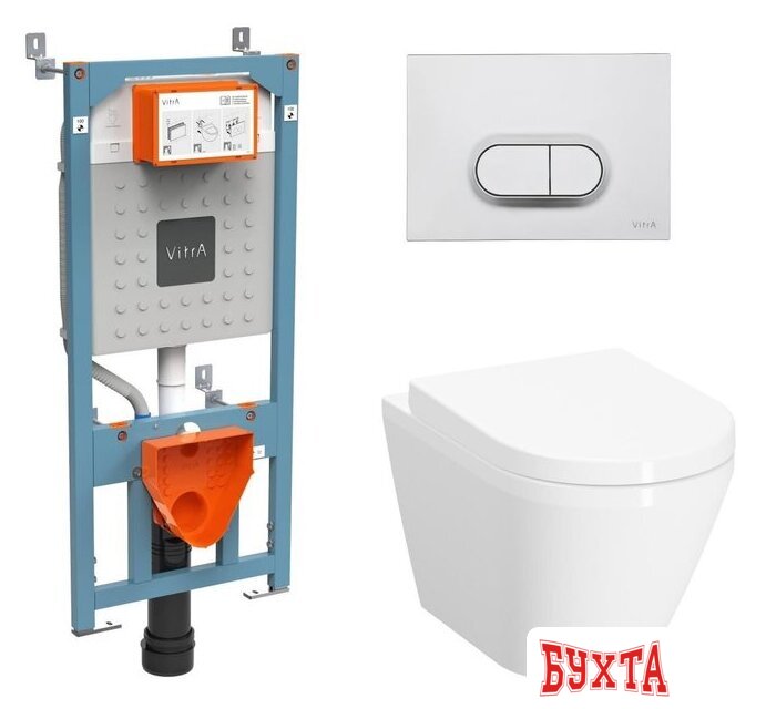 Унитаз подвесной Vitra Integra Round L-box 9004B003-7202 4 в 1