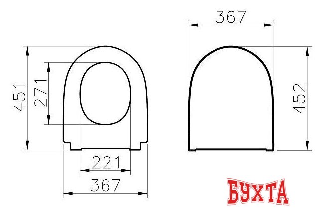 Сиденье для унитаза Vitra Nest 220-003R409 3