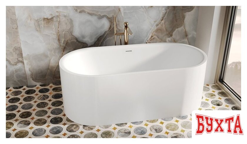 Ванна Salini Perla 170x80 1049201M (S-Stone, матовый) 5