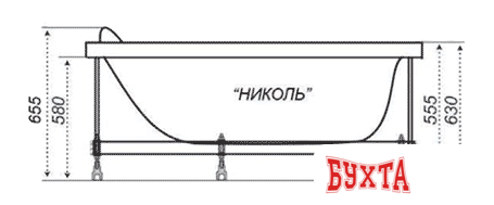 Ванна Triton Николь (левая) 160x100 4