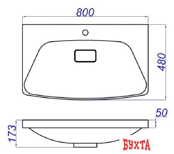 Умывальник Aqwella Neringa 800 5