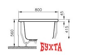 Ванна Vitra Neon 180x80 4