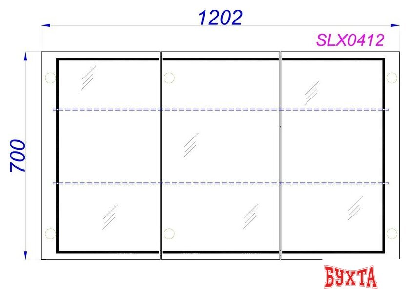 Мебель для ванных комнат Aqwella Шкаф с зеркалом Simplex SLX0412 4