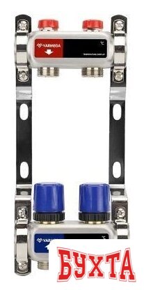 Запорная арматура Varmega Коллекторная группа для отопления ВР 1", на 10 контуров 3/4" EK VM15510 2