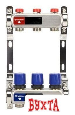 Запорная арматура Varmega Коллекторная группа для отопления ВР 1", на 12 контуров 3/4" EK VM15512 3