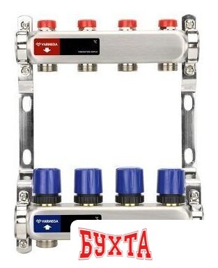 Запорная арматура Varmega Коллекторная группа для отопления ВР 1", на 8 контуров 3/4" EK VM15508 4