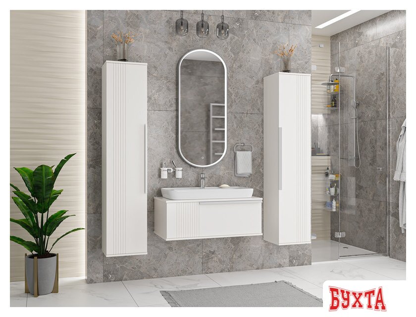 Мебель для ванных комнат Brevita Шкаф-пенал Savoy 35 SAV-05035-010 2