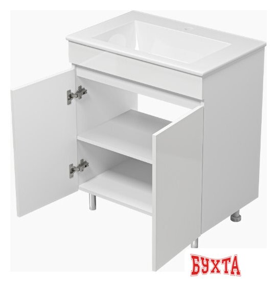 Мебель для ванных комнат Misty Тумба под умывальник Енисей 70 Э-Ени01070-012 4