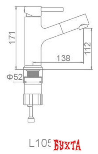 Смеситель Ledeme l1055-25 3