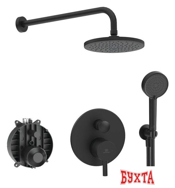 Душевая система Ideal Standard Ceraline Black SetA6939XG-4