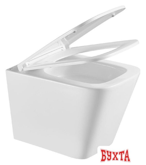 Унитаз подвесной Lemark Florex 9614001 (белый глянец, с сиденьем) 2