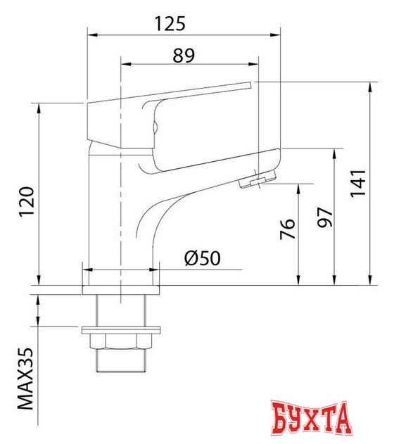 Смеситель Milardo Helic HELSB00M01 3