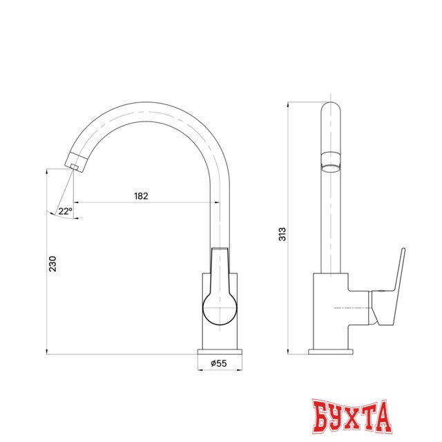 Смеситель Milardo Meal M01SBJ0M05 2