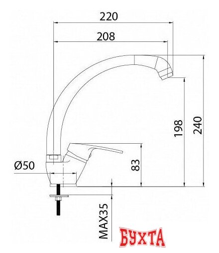 Смеситель Milardo Meal M05SB0JM05 2