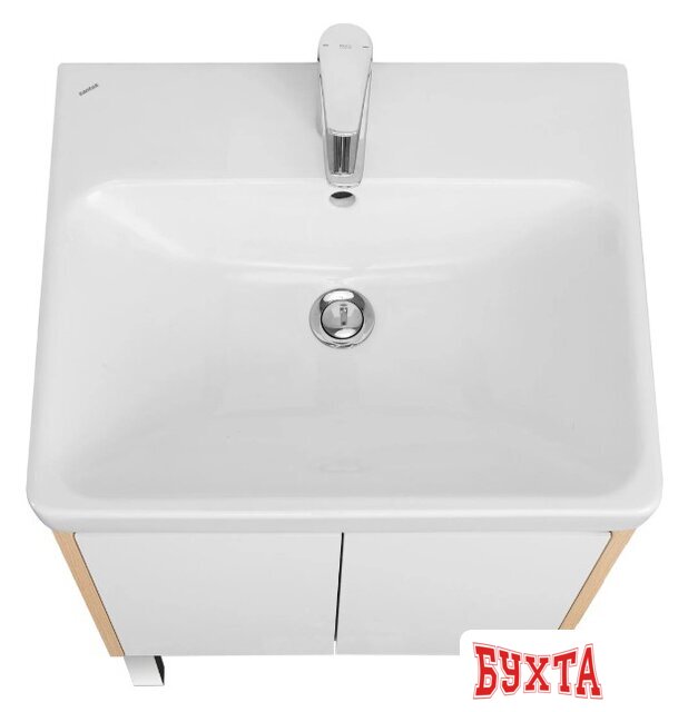 Мебель для ванных комнат Акватон Тумба под умывальник Сканди Doors 55 1A278801SDB20 (белый/дуб верона) 4