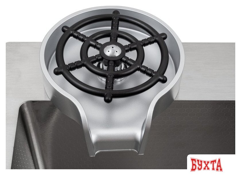 Кухонная мойка Futur FK 5050 Eco Embossing Pop-up Rinzer plus (Satin) 5