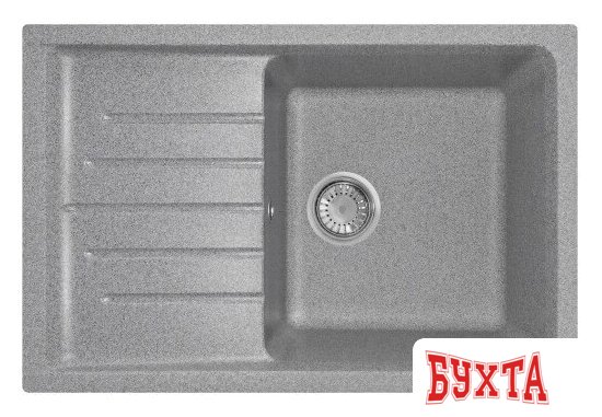Кухонная мойка Granrus GR-750 (темно-серый)