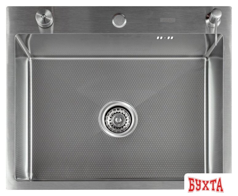 Кухонная мойка Futur FK 6050 Eco Embossing Pop-up Roll plus (Satin) 5