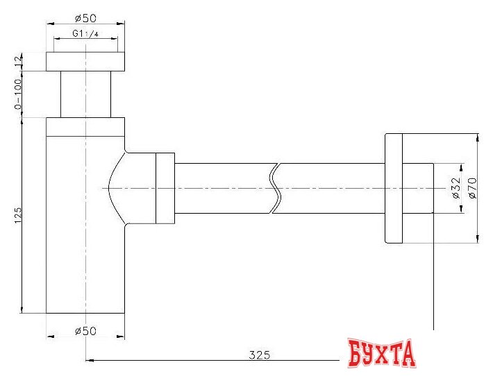 Сифон Raglo R600.20.03 2