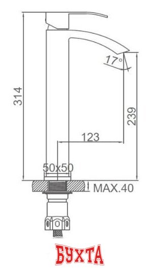 Смеситель Ledeme L71117 3