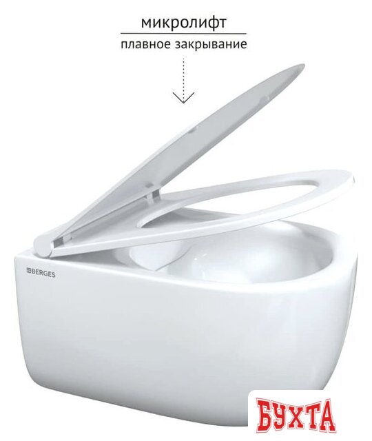 Сиденье для унитаза Berges Wasserhaus Okus Slim 019603 5