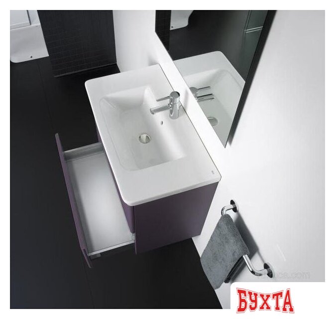 Мебель для ванных комнат Roca Тумба с умывальником The Gap 60 A32747200 + ZRU9302742 5