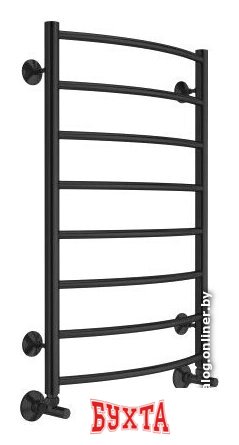 Полотенцесушитель TERMINUS Классик П8 500x800 RAL 9005 бп электро (черный)