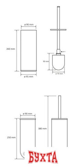 Ершик для унитаза Bemeta Omega 102313057 2