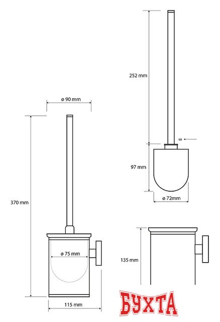 Ершик для унитаза Bemeta Neo 102313079
