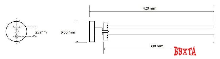 Держатель для полотенца Bemeta White 104204194 2