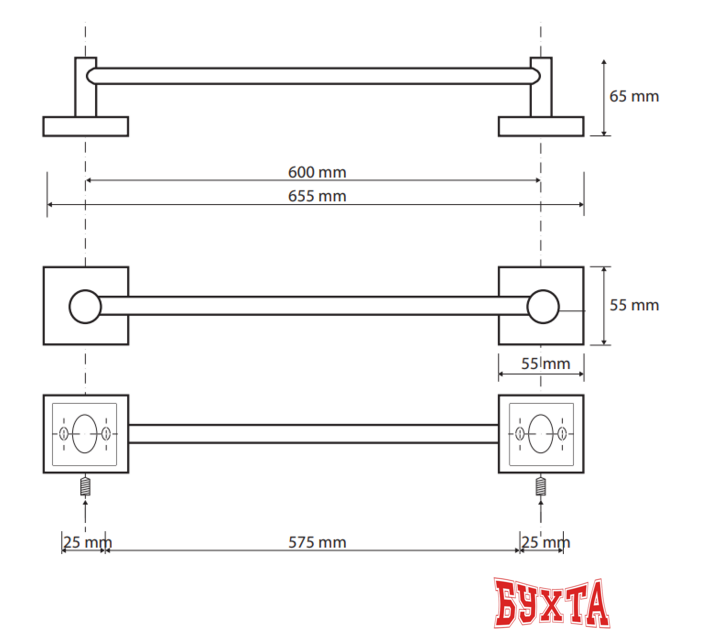 Держатель для полотенца Bemeta Beta 132104042 2