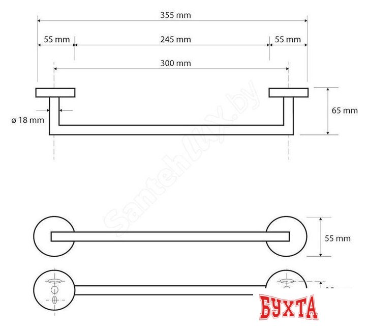 Держатель для полотенца Bemeta 104204010 2