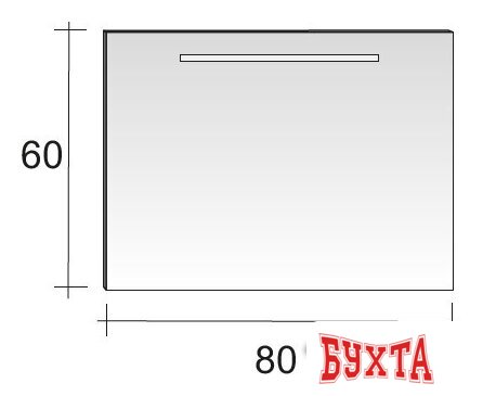 Мебель для ванных комнат Riho Зеркало F40908006031 2