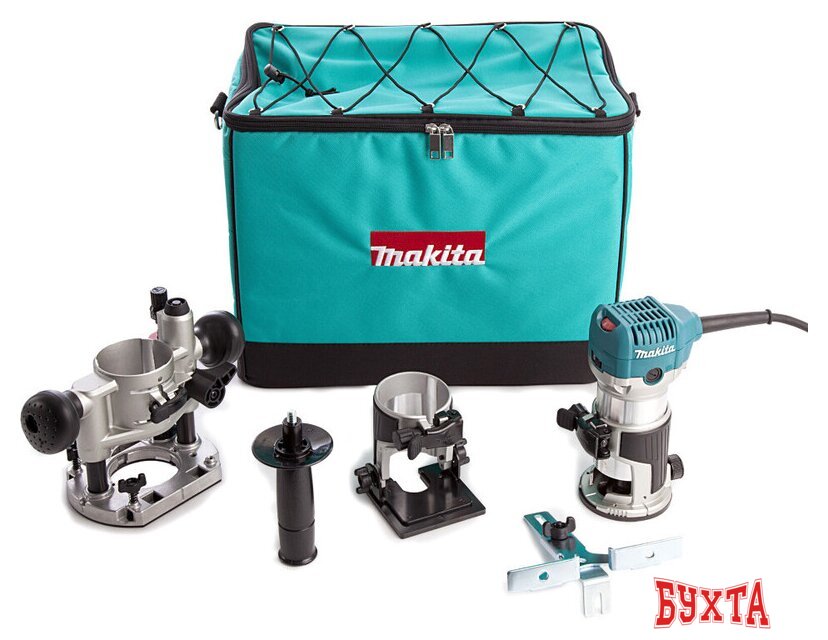 Кромочно-петельный фрезер Makita RT0702CX2 (с сумкой)