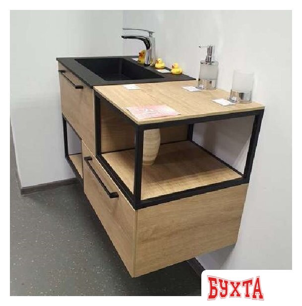 Мебель для ванных комнат Riho Тумба с умывальником Livit Stone Slim Set 19 2