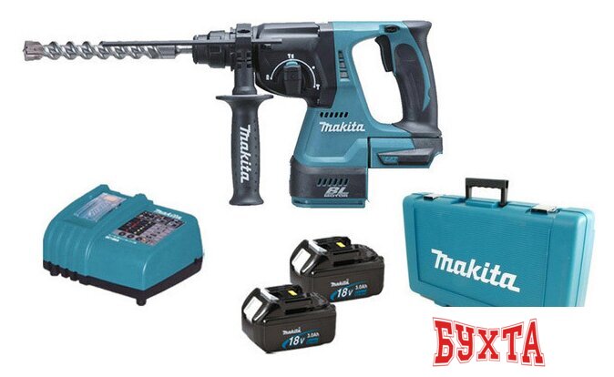 Перфоратор Makita DHR242RFE (с 2-мя АКБ, кейс) 3