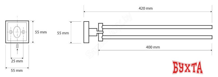 Держатель для полотенца Bemeta 132204191 2