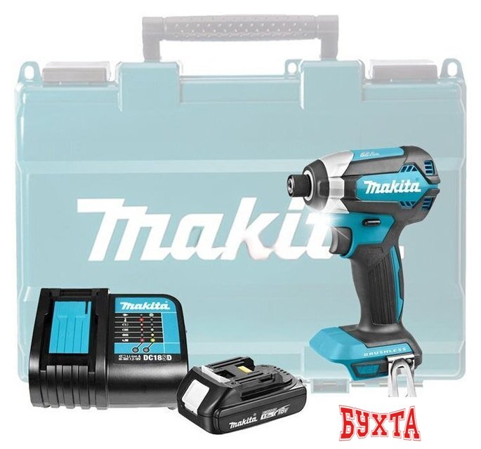 Винтоверт Makita DTD153SY (с 1-им АКБ, кейс)