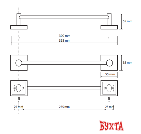 Держатель для полотенца Bemeta Beta 132104012 2