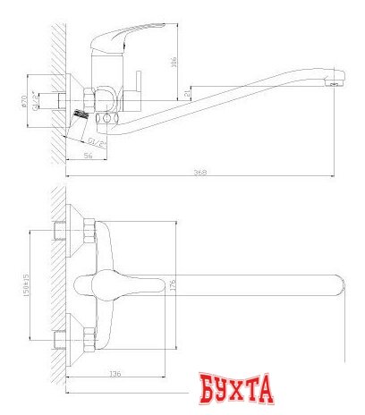 Смеситель Rossinka Silvermix A35-34 2