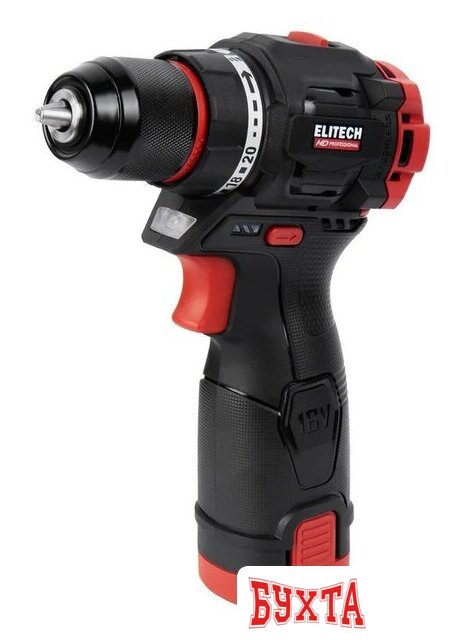 Дрель-шуруповерт ELITECH HD Professional CD 16L2 E2201.039.01 HD (с 2-мя АКБ, кейс)