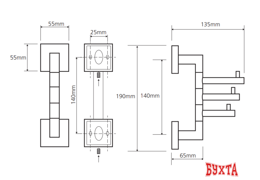 Крючок для ванны Bemeta Beta 132206072 2