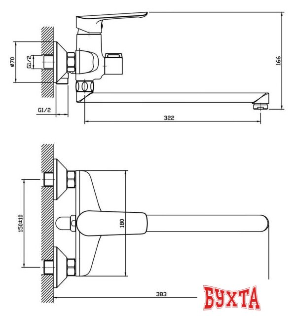 Смеситель Esko Lagos LG31A 2