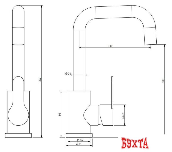 Смеситель Esko Orlando OL26MS 2