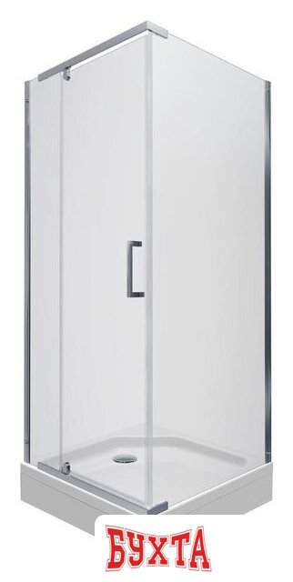 Душевой уголок Triton Терра Хром А1 90х90 (прозрачное стекло) 1