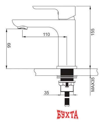 Смеситель Gappo G1048-9 2