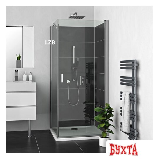 Душевая стенка Roth Lega Lift Line LZB/80 (хром/прозрачное) 1