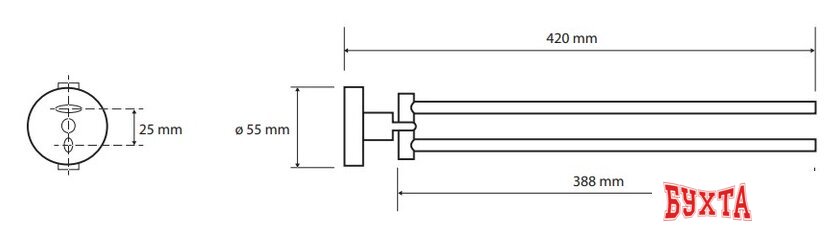 Держатель для полотенца Bemeta Brilo 161204190 2