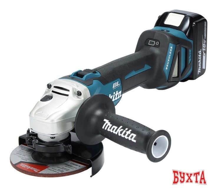 Угловая шлифмашина Makita DGA511RTJ (с 2-мя АКБ 5 Ач, кейс) 3